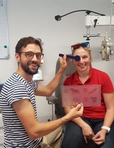 Optometristen bei der Arbeit